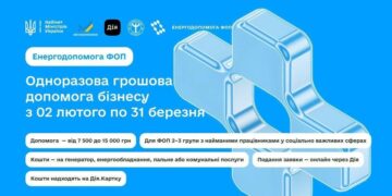 Нагадуємо: до кінця березня діє урядова програма енергопідтримки бізнесу «Енергодопомога ФОП»