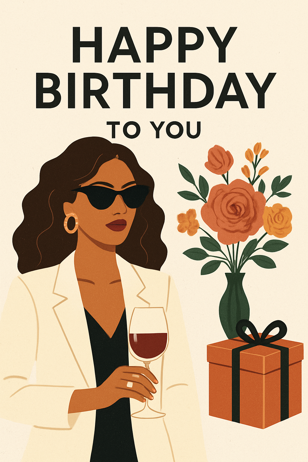 Happy birthday woman