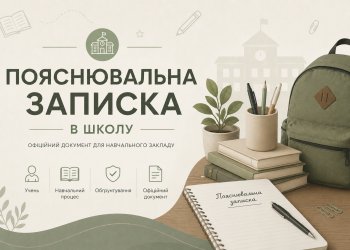 Пояснювальна записка в школу