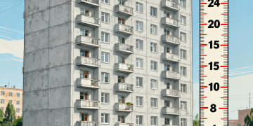 Высота 9 этажного дома