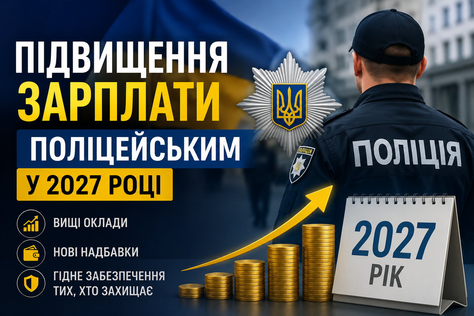 Підвищення зарпалти поліцейським в Україні