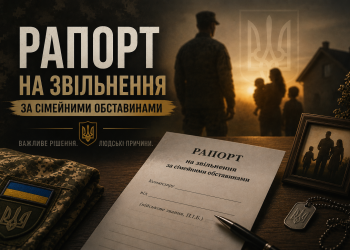 Рапорт на звільнення за сімейними обставинами
