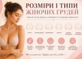 Типи та розміри жіночих грудей