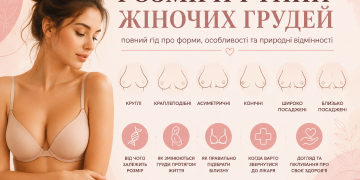 Типи та розміри жіночих грудей