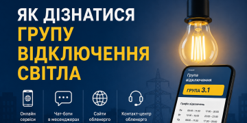 Як дізнатися групу відключення світла