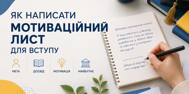 Як написати мотиваційний лист для вступу