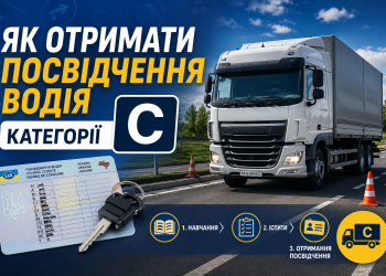 Як отримати водійське посвідчення категорії C