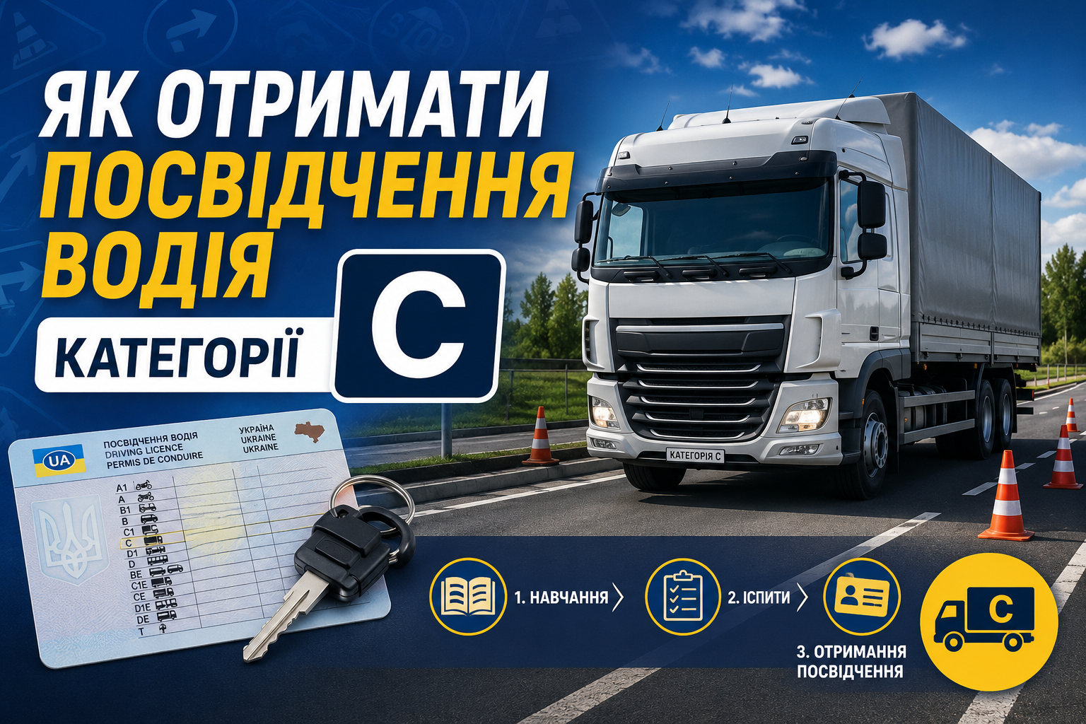 Як отримати водійське посвідчення категорії C