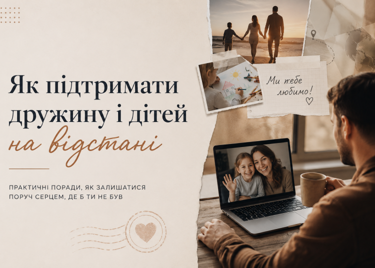 Як підтимати дружину та дітей на відстані