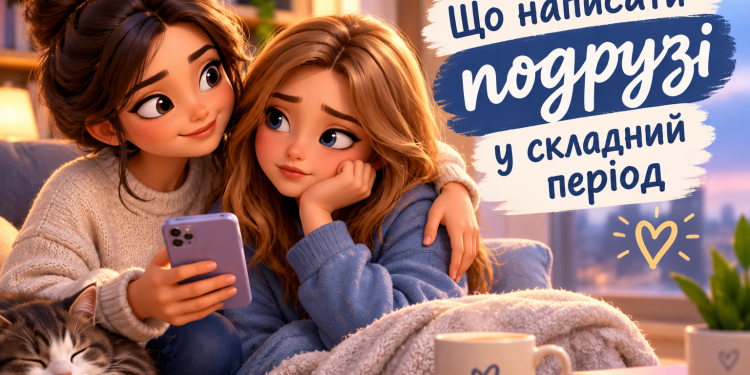 Що написати подрузі у складний період